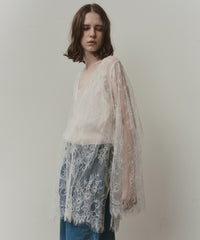 【予約】2WAY総レースVネックオーバーTOPS