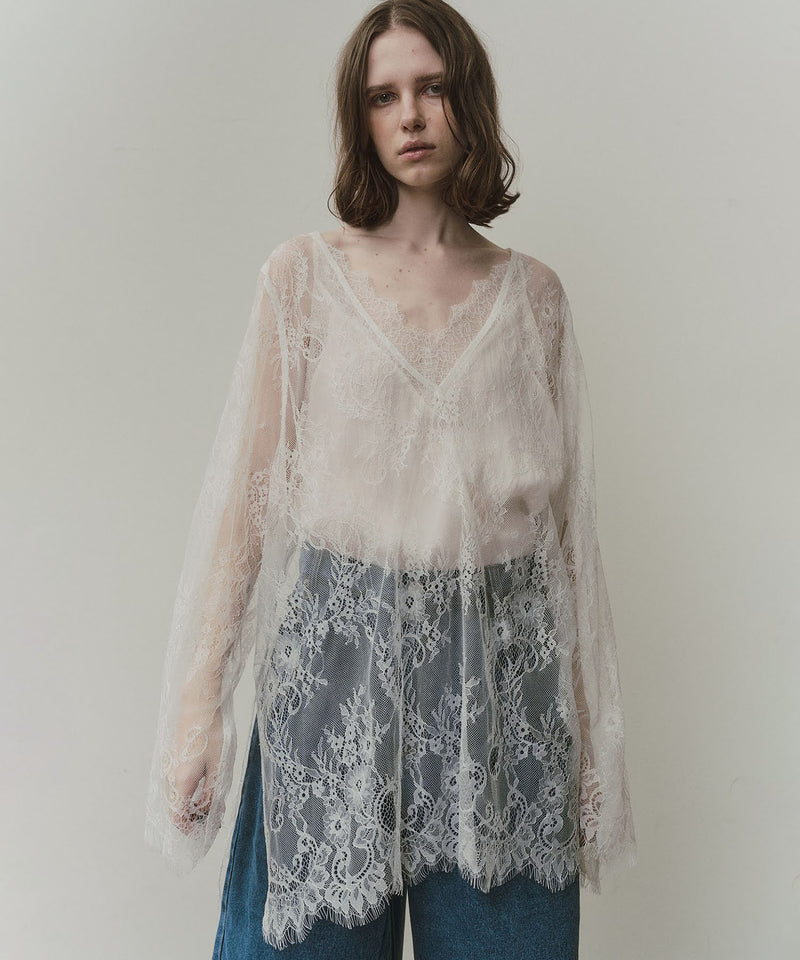 2WAY総レースVネックオーバーTOPS – LA BELLE ETUDE online store