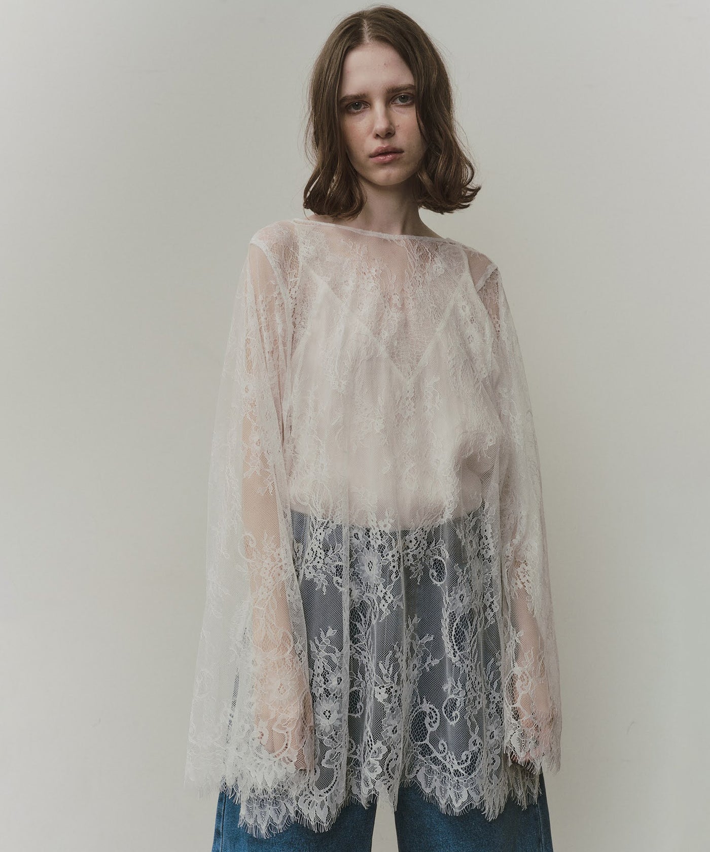 2WAY総レースVネックオーバーTOPS – LA BELLE ETUDE online store
