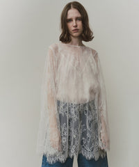 【予約】2WAY総レースVネックオーバーTOPS