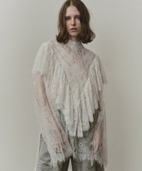 【予約】2WAY総レースVネックオーバーTOPS