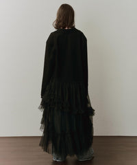 【予約開始待ち】アシンメトリーチュールドッキングテーラードJK