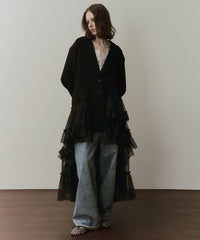 【予約開始待ち】アシンメトリーチュールドッキングテーラードJK