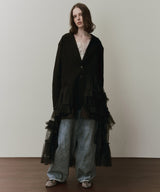 【予約開始待ち】アシンメトリーチュールドッキングテーラードJK