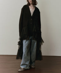 【予約開始待ち】アシンメトリーチュールドッキングテーラードJK