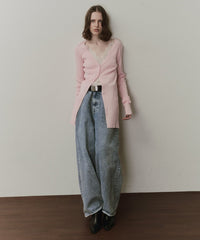 【予約】バックスリットリブカーディガン