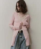 【予約】バックスリットリブカーディガン