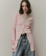 【予約】バックスリットリブカーディガン