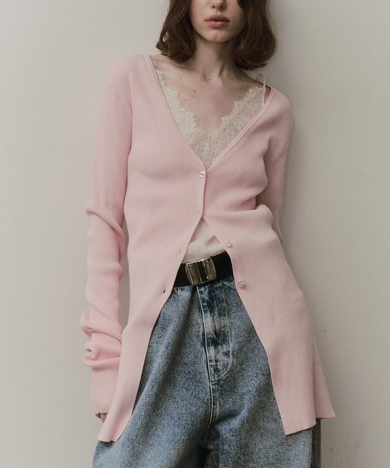 バックスリットリブカーディガン – LA BELLE ETUDE online store