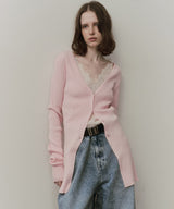 【予約】バックスリットリブカーディガン