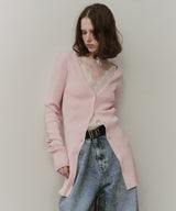 【予約】バックスリットリブカーディガン