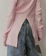 【予約】バックスリットリブカーディガン