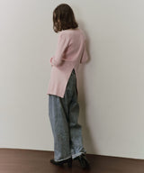 【予約】バックスリットリブカーディガン