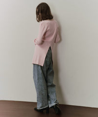 【予約】バックスリットリブカーディガン