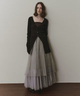 【予約】バックスリットリブカーディガン