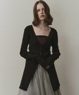 【予約】バックスリットリブカーディガン