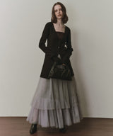 【予約】バックスリットリブカーディガン