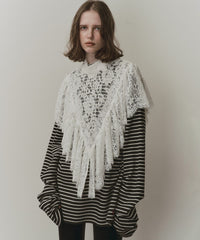 【予約開始待ち】2WAY vintage調モチーフレースつけ衿