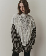 【予約開始待ち】2WAY vintage調モチーフレースつけ衿