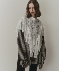 【予約開始待ち】2WAY vintage調モチーフレースつけ衿