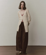 【予約】バックスリットリブカーディガン