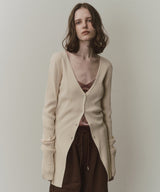 【予約】バックスリットリブカーディガン