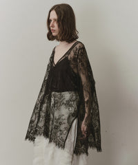 【予約】2WAY総レースVネックオーバーTOPS