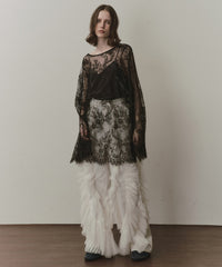 【予約】2WAY総レースVネックオーバーTOPS