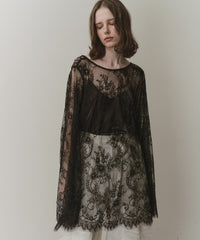 【予約】2WAY総レースVネックオーバーTOPS