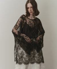 【予約】2WAY総レースVネックオーバーTOPS