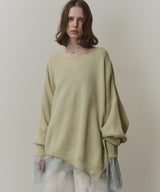 アシンメトリースリットニット