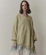 アシンメトリースリットニット