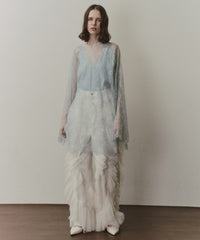 【予約】2WAY総レースVネックオーバーTOPS