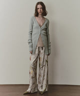 【予約】バックスリットリブカーディガン