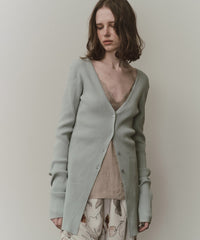 【予約】バックスリットリブカーディガン