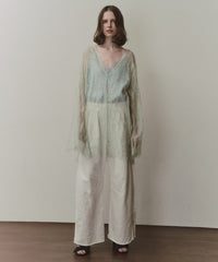 【予約】2WAY総レースVネックオーバーTOPS