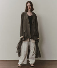 【予約開始待ち】アシンメトリーチュールドッキングテーラードJK