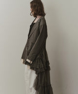 【予約開始待ち】アシンメトリーチュールドッキングテーラードJK