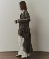 【予約開始待ち】アシンメトリーチュールドッキングテーラードJK