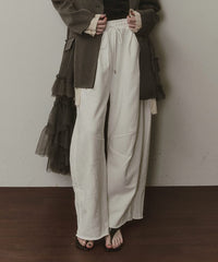 ボリュームカーブスウェットパンツ