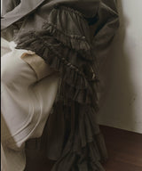 【予約開始待ち】アシンメトリーチュールドッキングテーラードJK