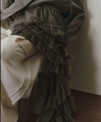 【予約開始待ち】アシンメトリーチュールドッキングテーラードJK