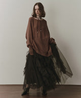 アシンメトリースリットニット