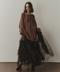 アシンメトリースリットニット