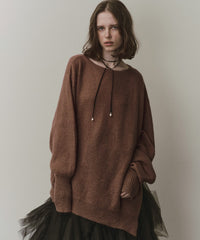 アシンメトリースリットニット