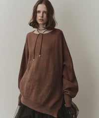 アシンメトリースリットニット