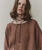 アシンメトリースリットニット