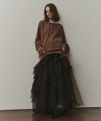 アシンメトリースリットニット