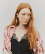 【予約開始待ち】【J1U by LA BELLE ETUDE】オーバーサイズPINKチェックシャツ