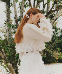 【予約10%OFF】【J1U by LA BELLE ETUDE】manyリボンカーディガン